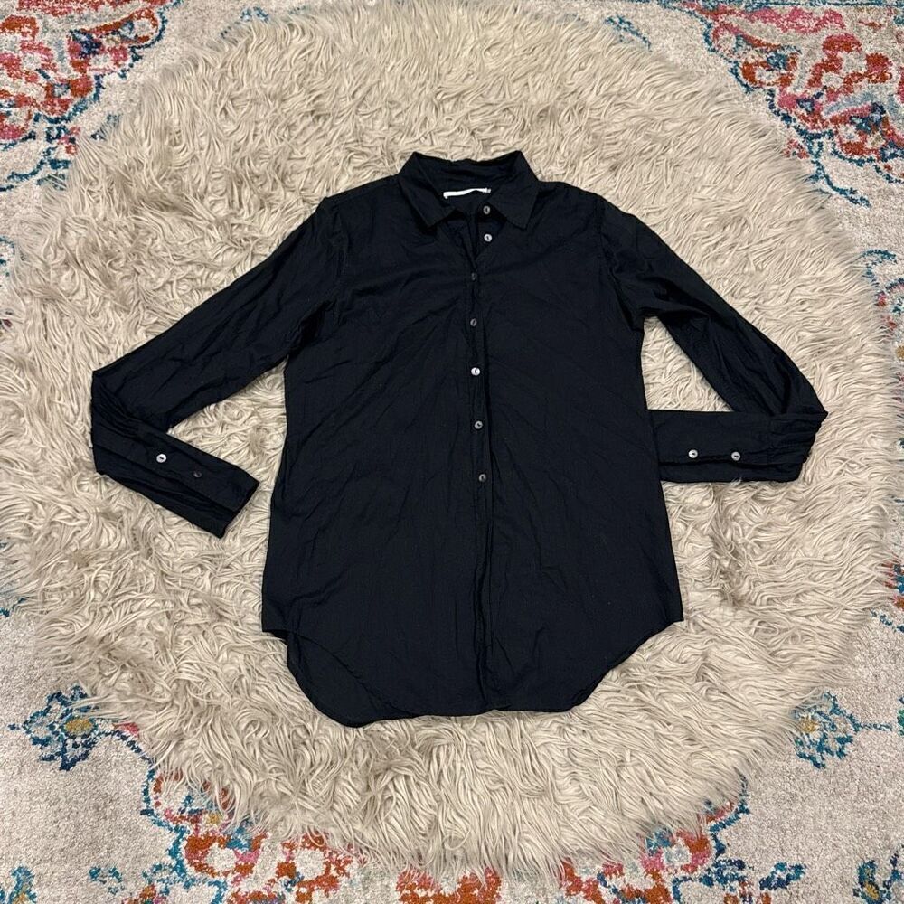Elaine Kim silk button down blouse size 12